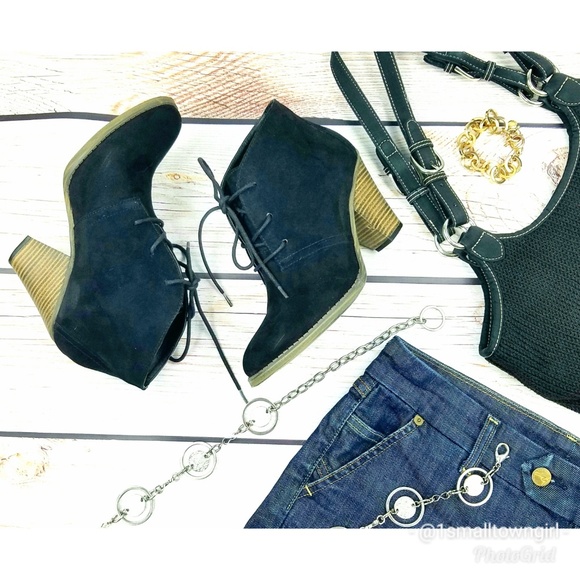 MIA Shoes - MIA Shawna distressed faux suede booties 8